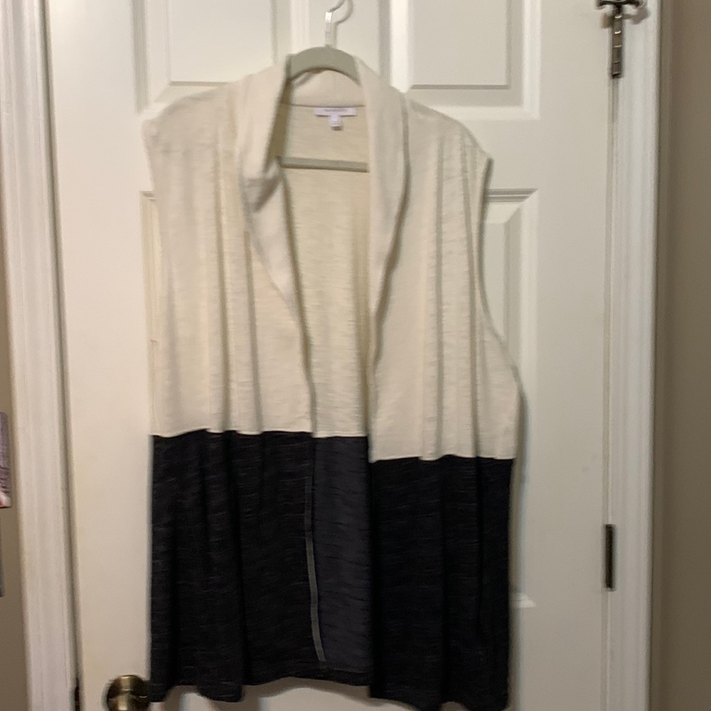 Talbots Vest two tone plus size
